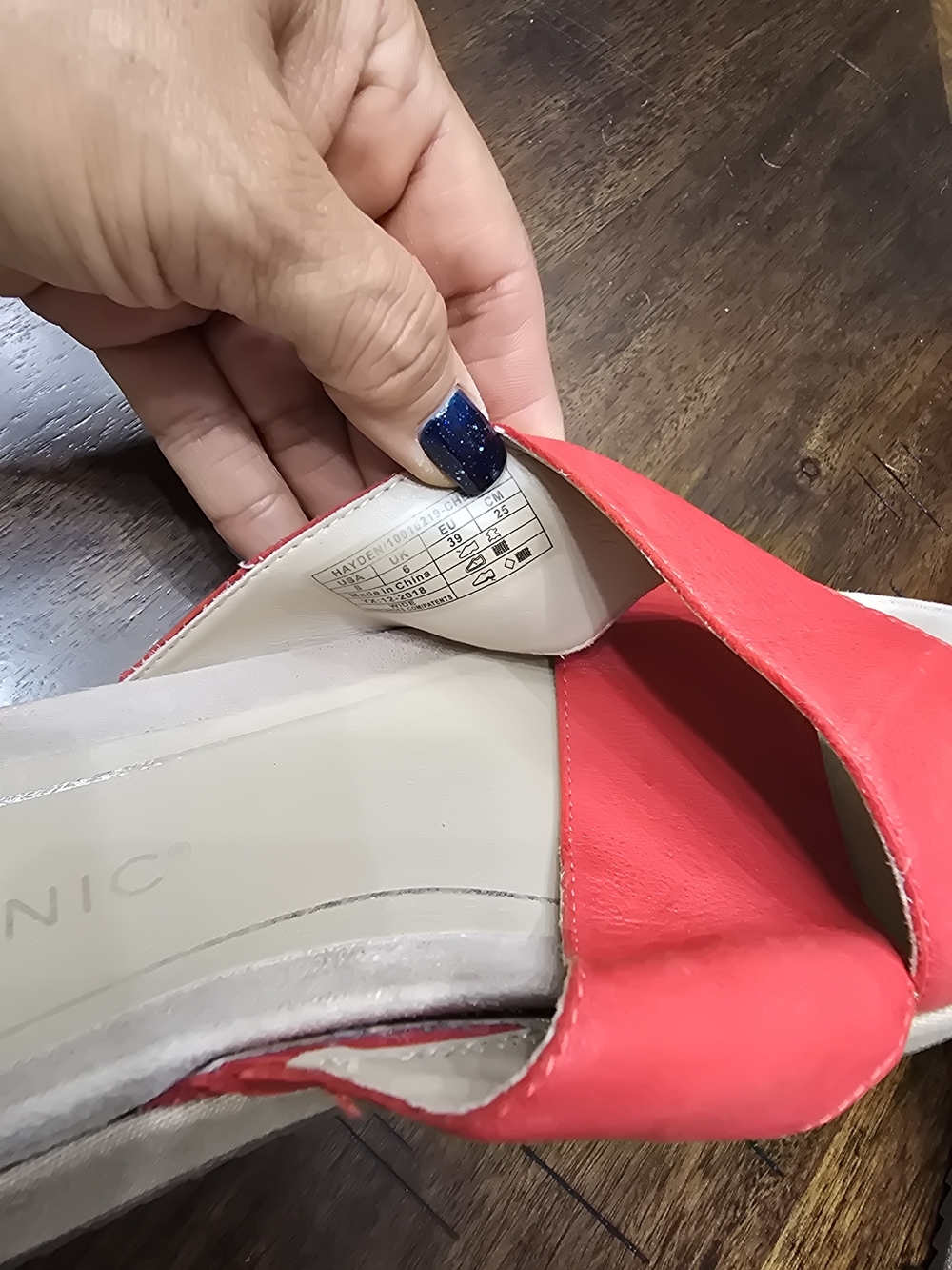 Women's Red Slide Sandals by (unknown) - Picture 5 of 11
